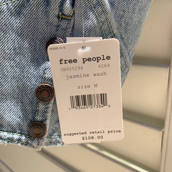 free people distressed jean jacket - Picture 4 of 4
